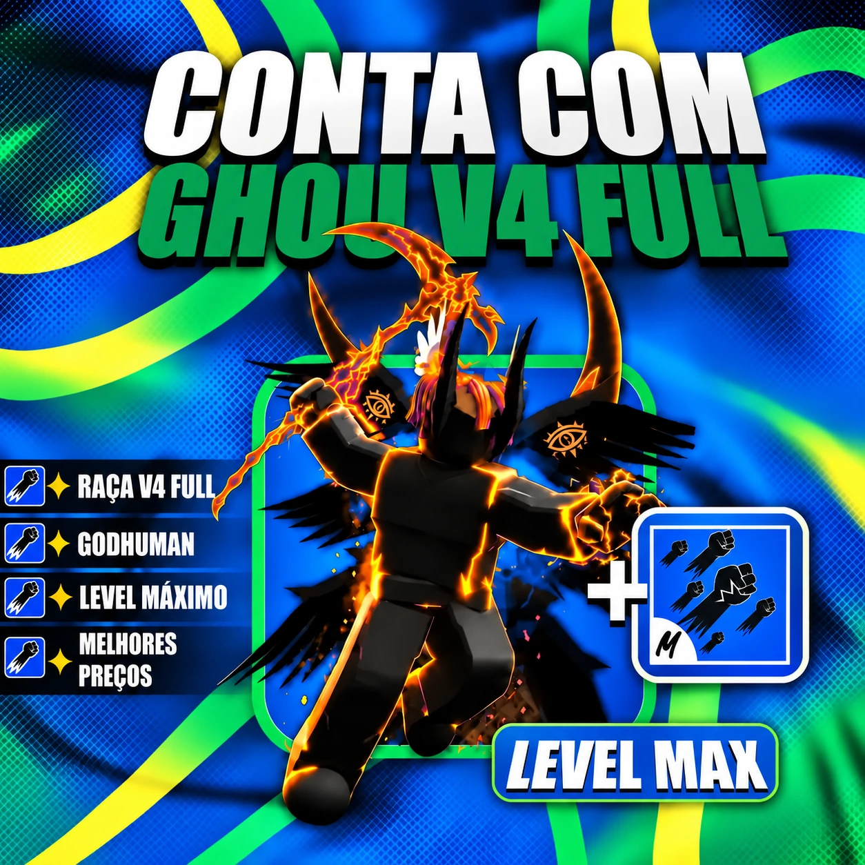 『 🧬 』 GHOUL V4 FULL + GODHUMAN + LEVEL MÁX