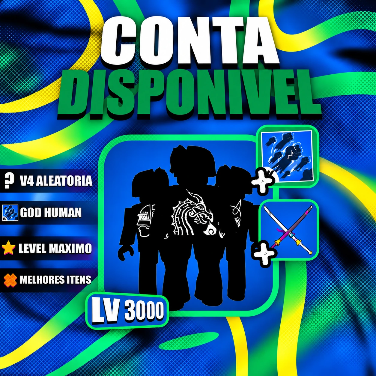 『 🎲 』 RAÇA V4 ALEATÓRIA + GODHUMAN + LEVEL MÁX